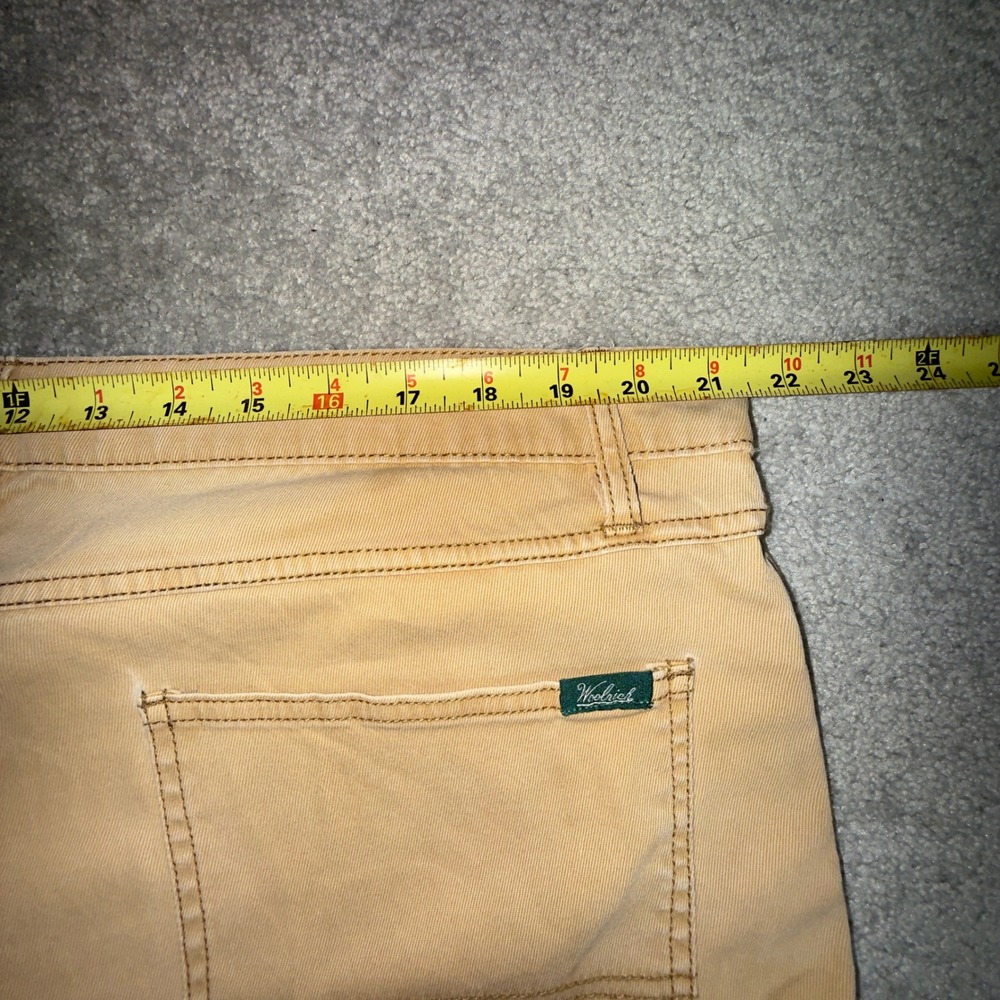 Woolrich Pants Mens 40x30 Tan Good Straight Leg Twill Workwear Outdoor Gorpcore - Picture 5 of 13